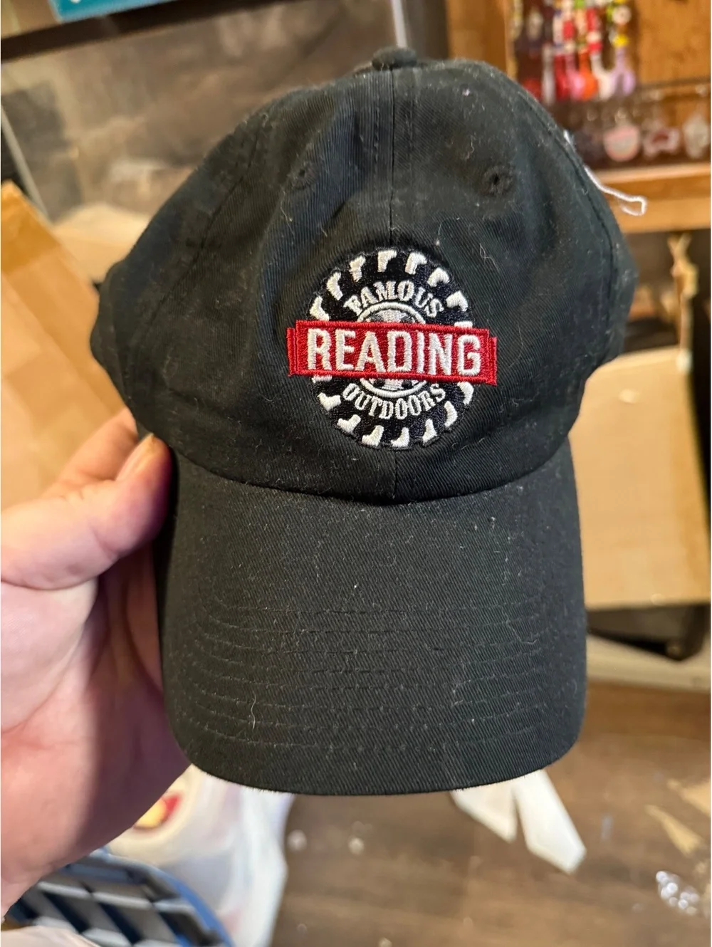 Fahrenheit Famous Outdoors Reading Black Baseball Cap Hat